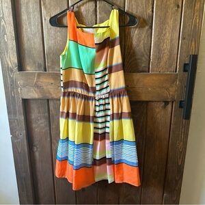 Jessica Simpson Women's color-block Sleeveless Dress Size 2. Missing Belt